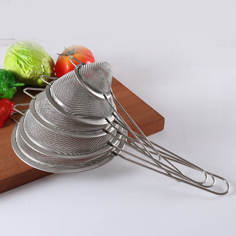 Conical stainless steel oil grid kitchen kitchenware anti - hot face soy milk screen sieve slotted spoon, custom wholesale Conical stainless steel oil grid kitchen kitchenware anti - hot face soy milk screen sieve slotted spoon, custom wholesale