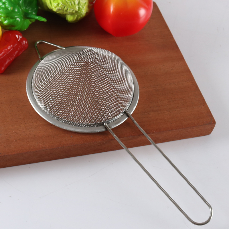 Conical stainless steel oil grid kitchen kitchenware anti - hot face soy milk screen sieve slotted spoon, custom wholesale Conical stainless steel oil grid kitchen kitchenware anti - hot face soy milk screen sieve slotted spoon, custom wholesale