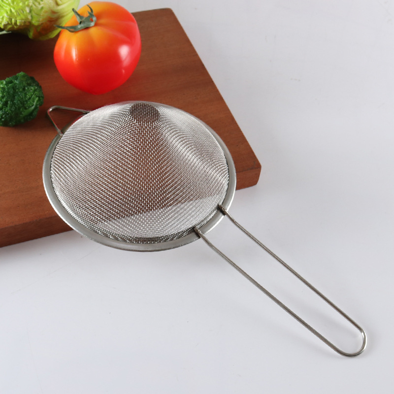 Conical stainless steel oil grid kitchen kitchenware anti - hot face soy milk screen sieve slotted spoon, custom wholesale Conical stainless steel oil grid kitchen kitchenware anti - hot face soy milk screen sieve slotted spoon, custom wholesale