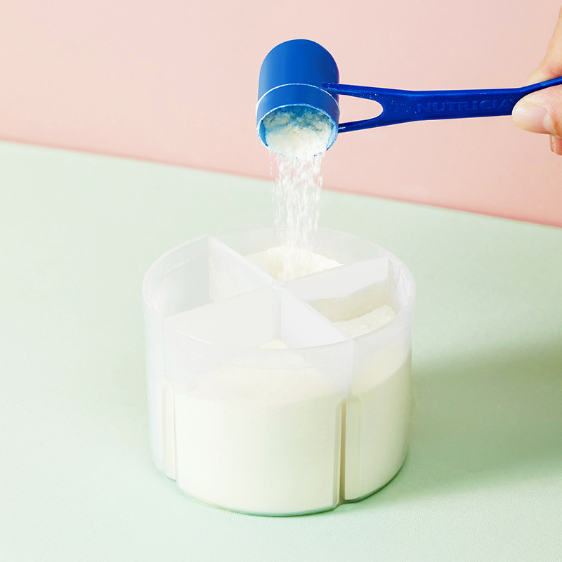 Milk Powder Box Baby Outfitting Milk Powder Portable Case Large Capacity Complementary Food Storage Box Rotary Four-Grid Milk Powder Box Milk Powder Box