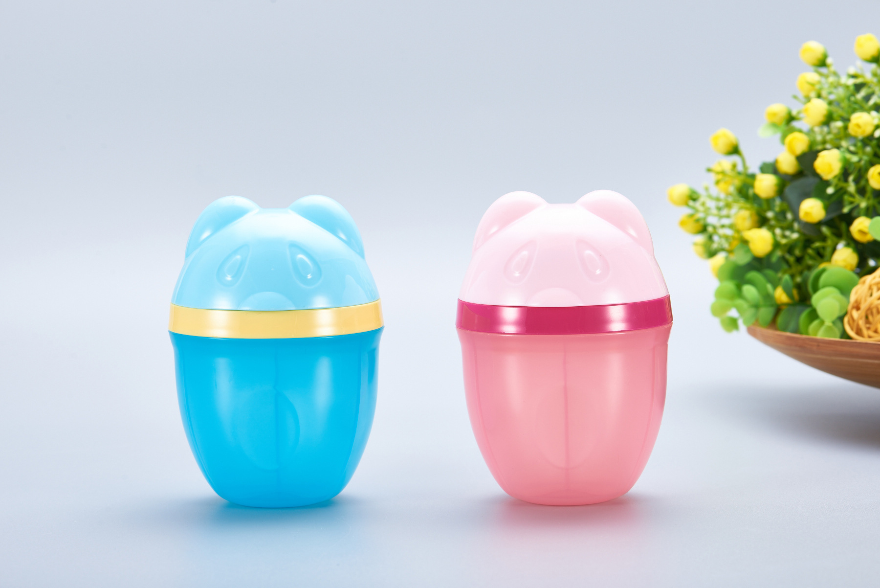 Maternal and Child Supplies Three-Layer Portable Milk Container Three-Grid Rotating Milk Powder Box Newborn Milk Powder Storage Box