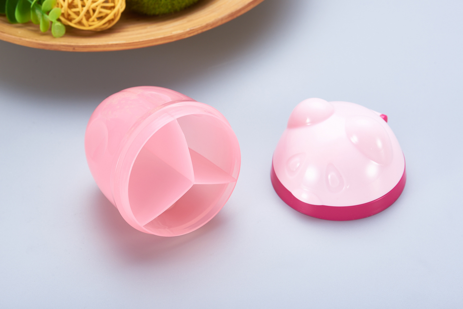 Maternal and Child Supplies Three-Layer Portable Milk Container Three-Grid Rotating Milk Powder Box Newborn Milk Powder Storage Box