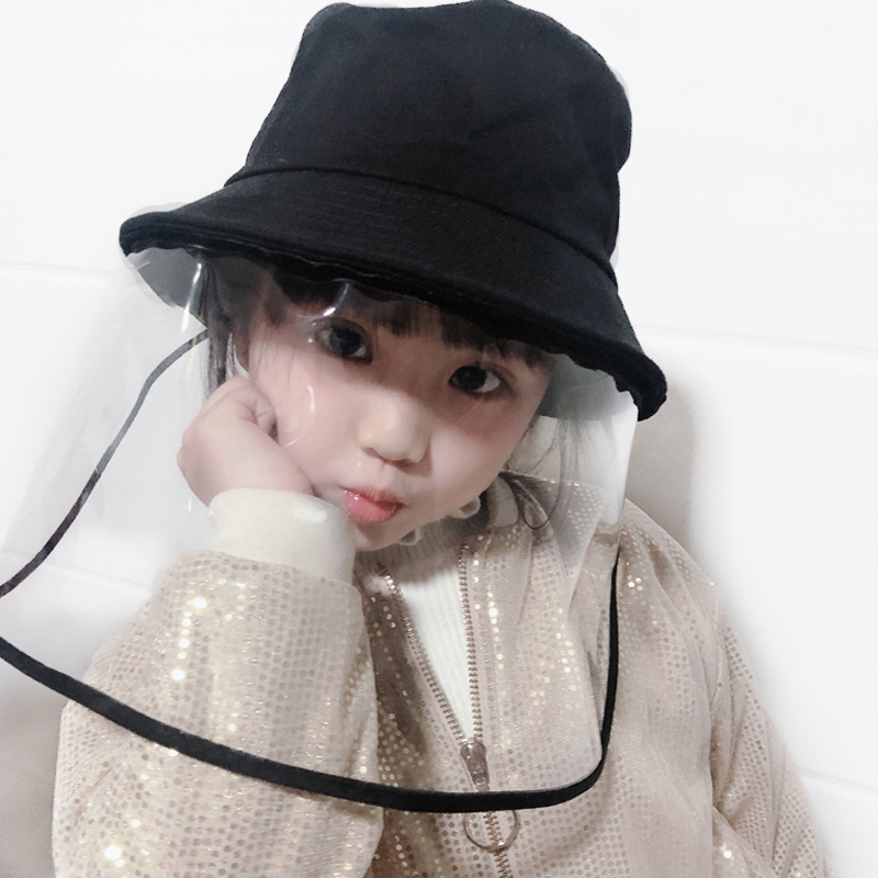 Korean Style Children&#039;s Epidemic Prevention Anti-Droplet Anti Spitting Bucket Hat Baby Hat Cotton Protection Bucket Hat Men&#039;s and Women&#039;s Sun Hats