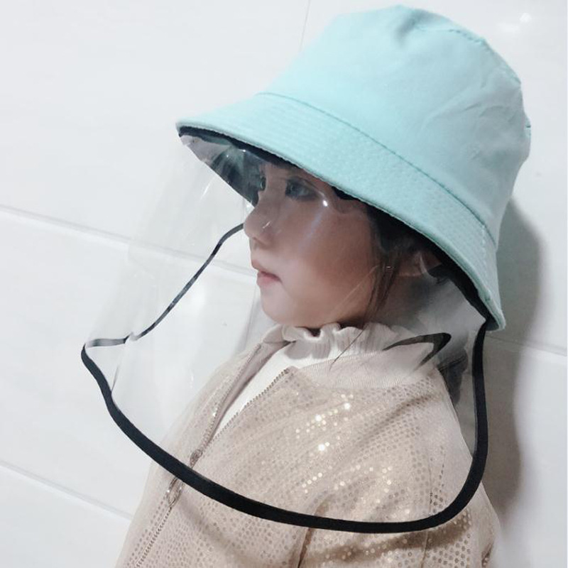 Korean Style Children&#039;s Epidemic Prevention Anti-Droplet Anti Spitting Bucket Hat Baby Hat Cotton Protection Bucket Hat Men&#039;s and Women&#039;s Sun Hats