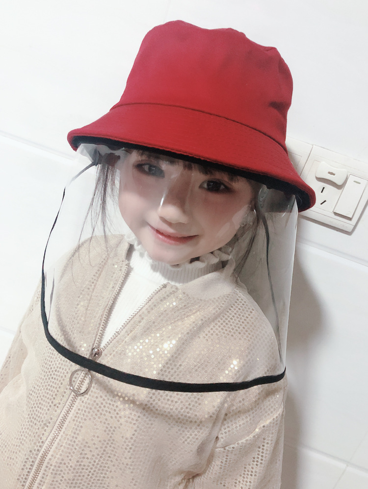 Korean Style Children's Epidemic Prevention Anti-Droplet Anti Spitting Bucket Hat Baby Hat Cotton Protection Bucket Hat Men's and Women's Sun Hats