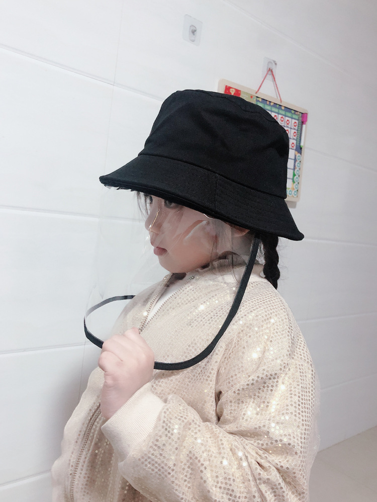 Korean Style Children's Epidemic Prevention Anti-Droplet Anti Spitting Bucket Hat Baby Hat Cotton Protection Bucket Hat Men's and Women's Sun Hats