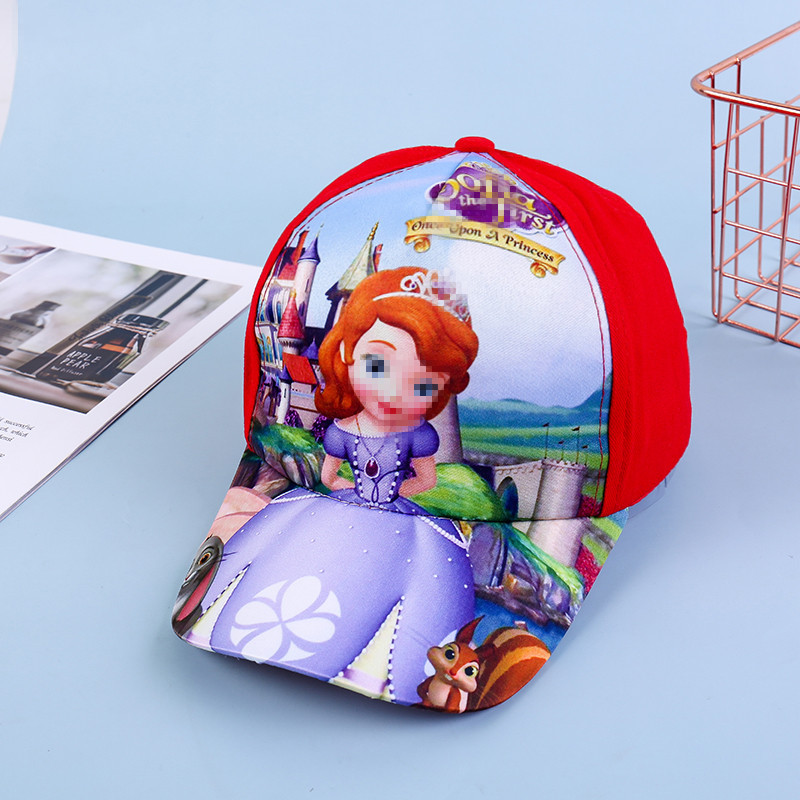 Children's Hat Spring and Autumn Thin Korean Cartoon Baby Hat Boys' Sun-Proof Baseball Cap Girls' Peaked Cap