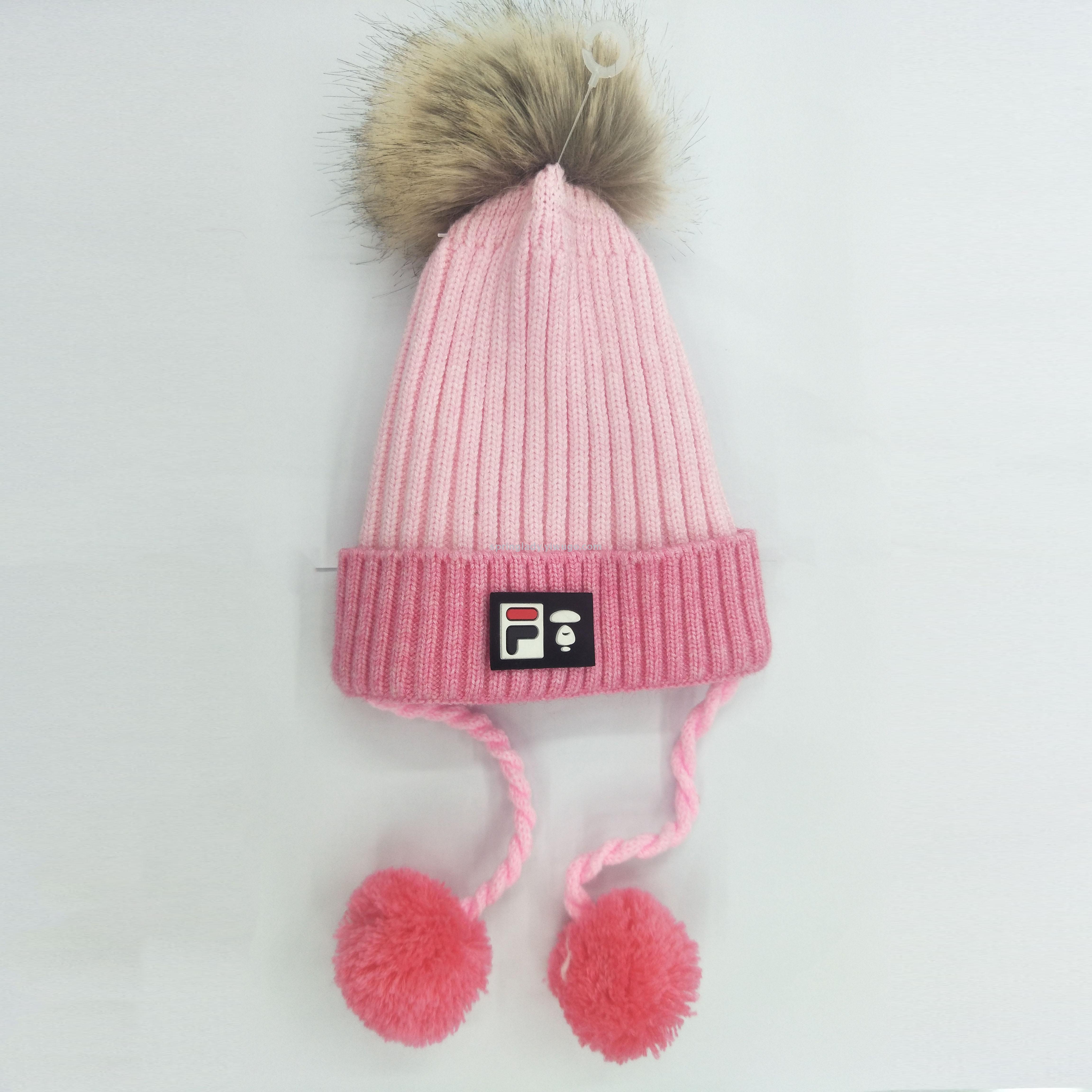 Children's Woolen Cap Baby Hat Autumn and Winter Baby Girl Princess Korean Style Ear Protection Men's and Women's Hats SPRING LADY