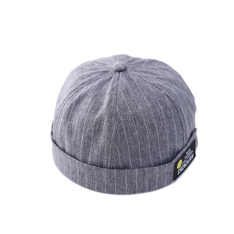 2021new Korean Style Brimless Flanging Chinese Landlord Hat Spring and Summer Thin Children&#039;s Skullcap Fashion Baby Hat Fashion