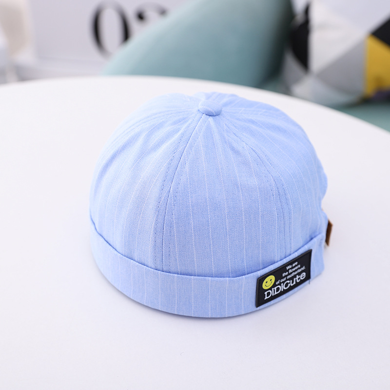 2021new Korean Style Brimless Flanging Chinese Landlord Hat Spring and Summer Thin Children's Skullcap Fashion Baby Hat Fashion
