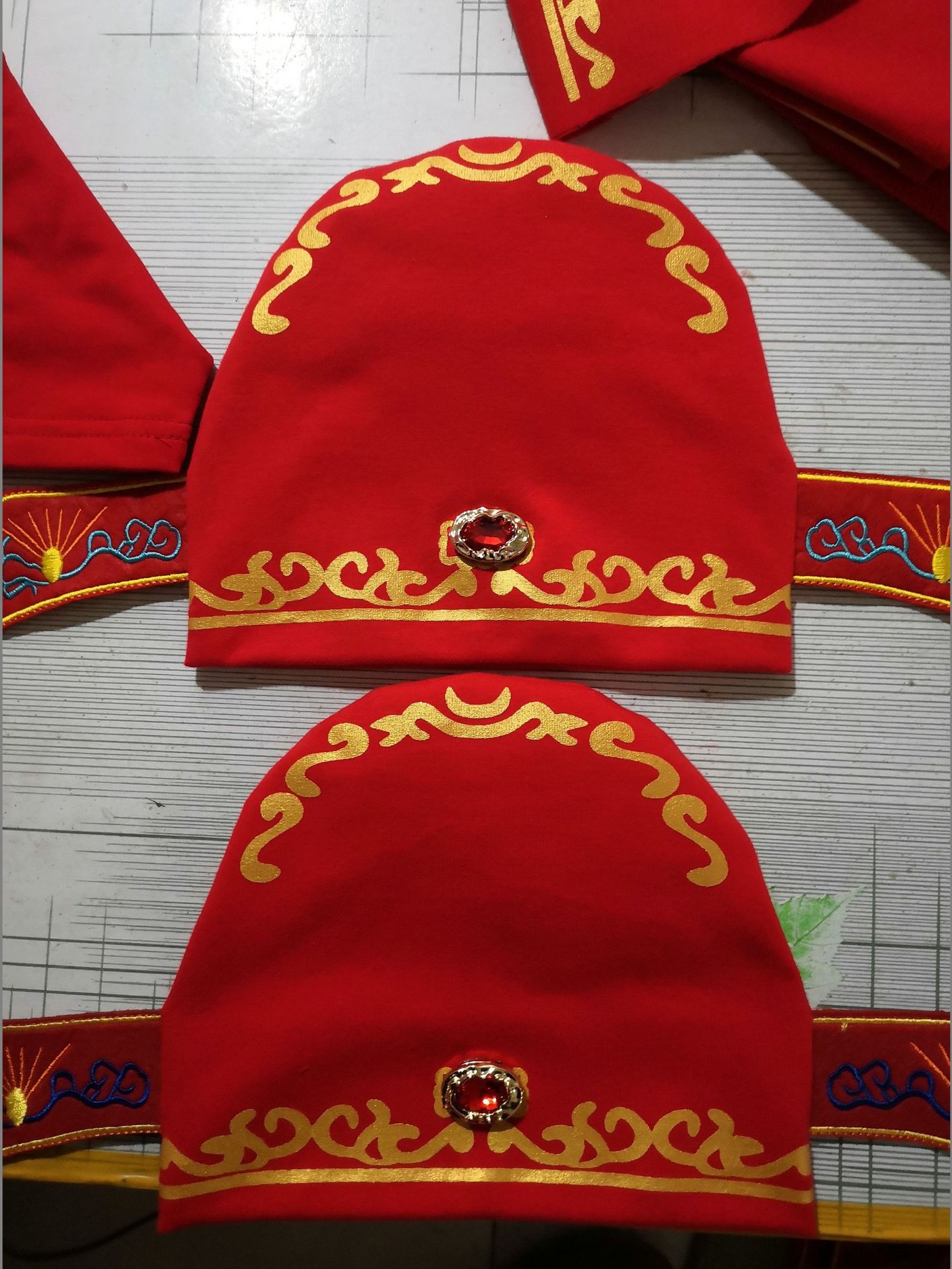 Creative New Baby Hat Red High Elastic Zhuazhou Number One Scholar's Hat Baby Spring Festival Festive Hat Bay Hat Custom Wholesale