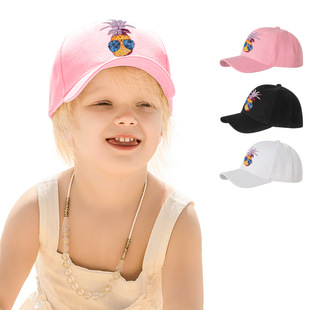 European and American New Ins Cartoon Printing Adjustable Children's Baseball Cap in Stock Wholesale Four Seasons Leisure Baby Hat