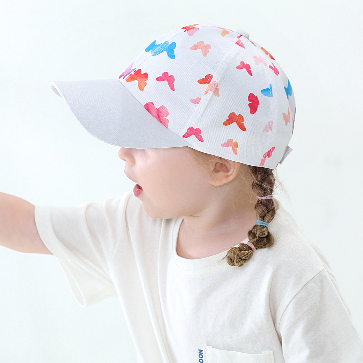 European and American New Ins Cartoon Printing Adjustable Children's Baseball Cap in Stock Wholesale Four Seasons Leisure Baby Hat