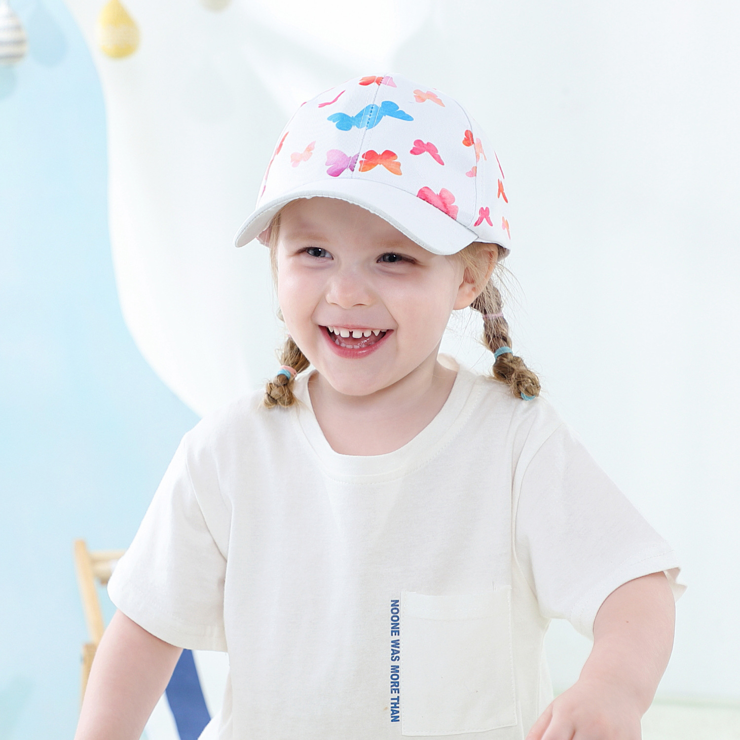 European and American New Ins Cartoon Printing Adjustable Children's Baseball Cap in Stock Wholesale Four Seasons Leisure Baby Hat