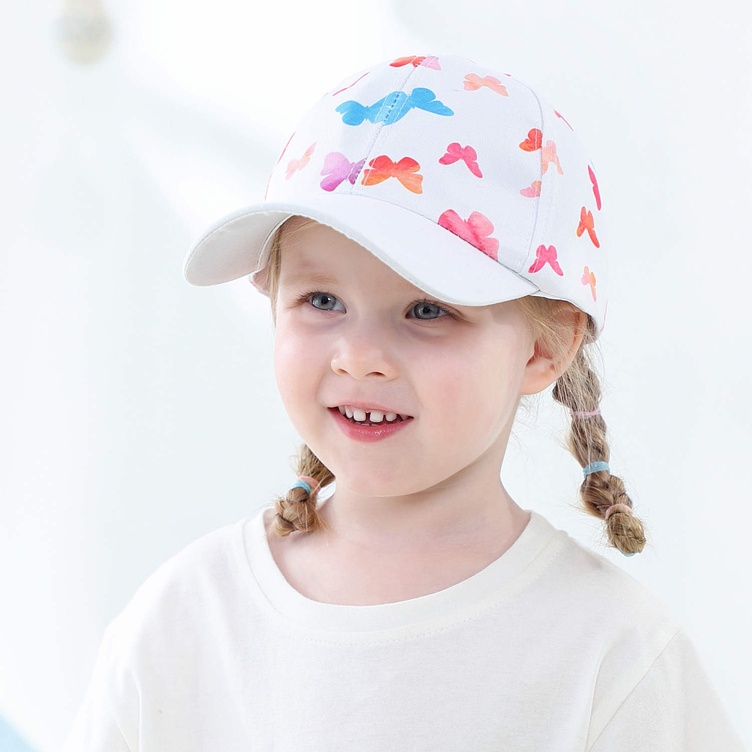 European and American New Ins Cartoon Printing Adjustable Children's Baseball Cap in Stock Wholesale Four Seasons Leisure Baby Hat
