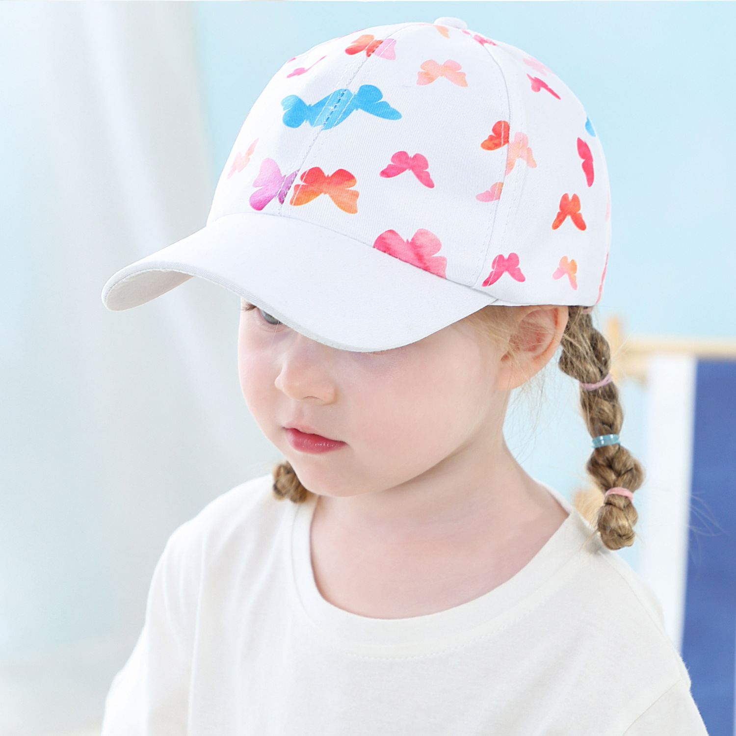 European and American New Ins Cartoon Printing Adjustable Children's Baseball Cap in Stock Wholesale Four Seasons Leisure Baby Hat