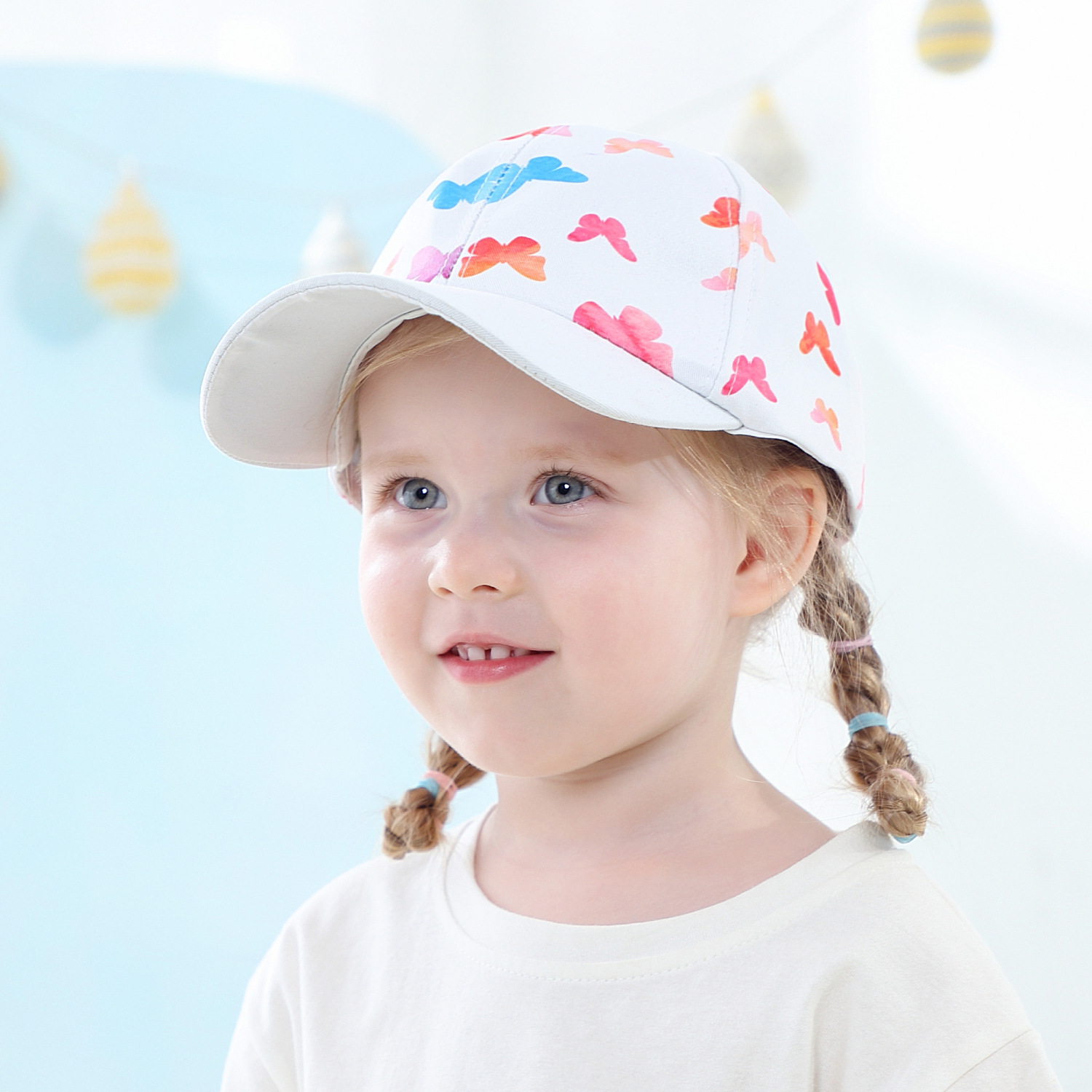 European and American New Ins Cartoon Printing Adjustable Children's Baseball Cap in Stock Wholesale Four Seasons Leisure Baby Hat