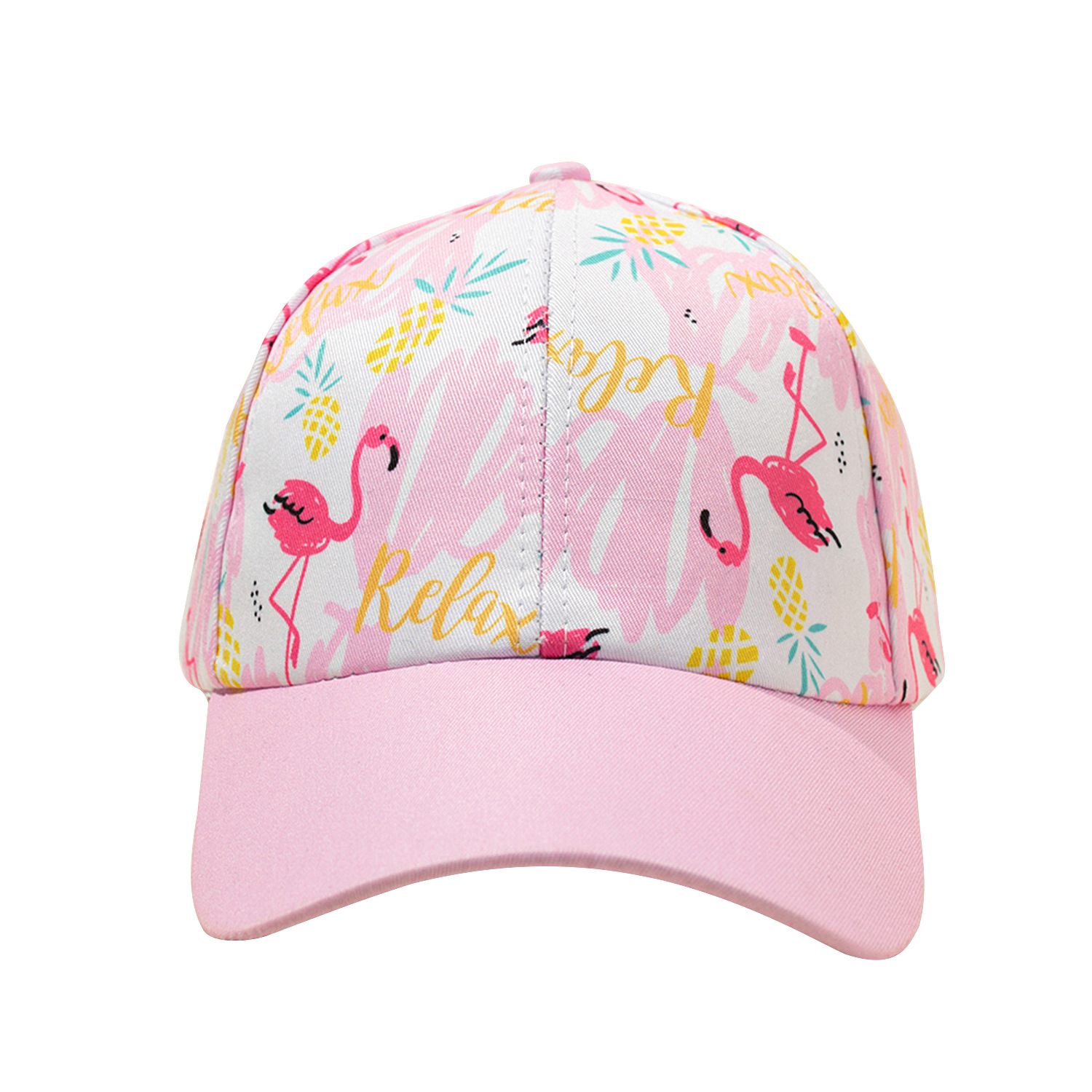European and American New Ins Cartoon Printing Adjustable Children's Baseball Cap in Stock Wholesale Four Seasons Leisure Baby Hat