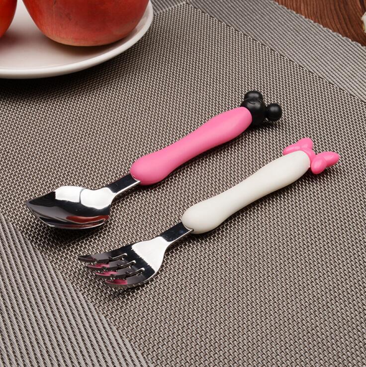 cartoon spoons children's forks spoon Ins lovely handle west cutlery kindergarten rice mouse mother and child store gift cartoon spoons children's forks spoon Ins lovely handle west cutlery kindergarten rice mouse mother and child store gift