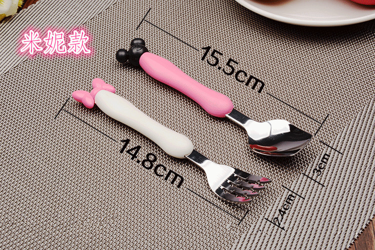 cartoon spoons children's forks spoon Ins lovely handle west cutlery kindergarten rice mouse mother and child store gift cartoon spoons children's forks spoon Ins lovely handle west cutlery kindergarten rice mouse mother and child store gift