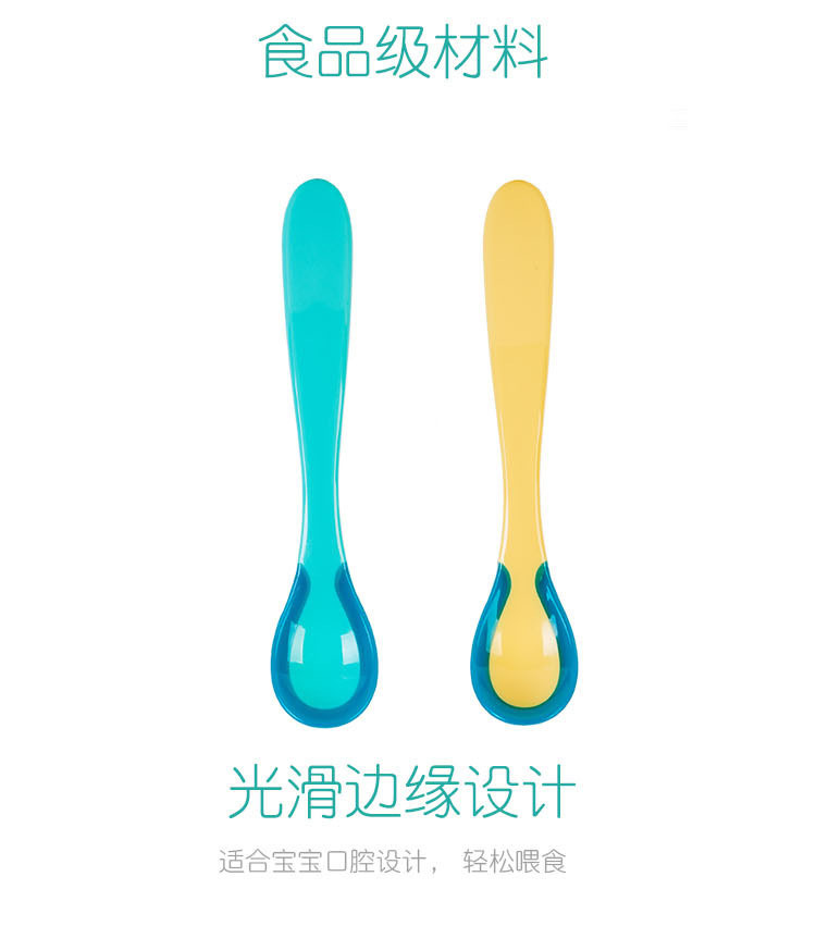 Peabbert Temperature-Sensitive Color-Changing Spoon Baby Feeding Color Changing Spoons Feeding Spoon Eating Tableware 71246