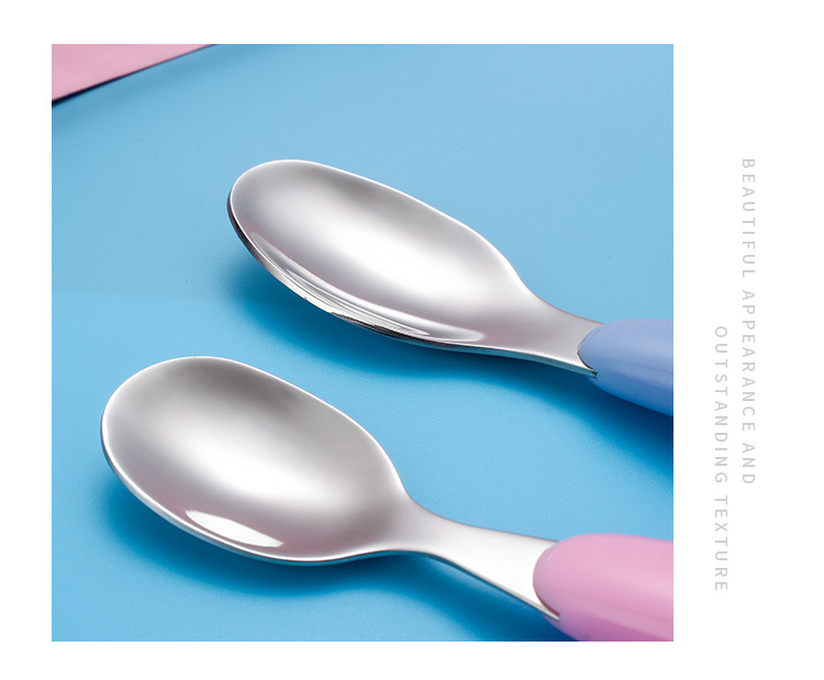 304 Children 's forks and spoons with stainless steel creative portable tableware set chicken forks and spoons for baby tableware
