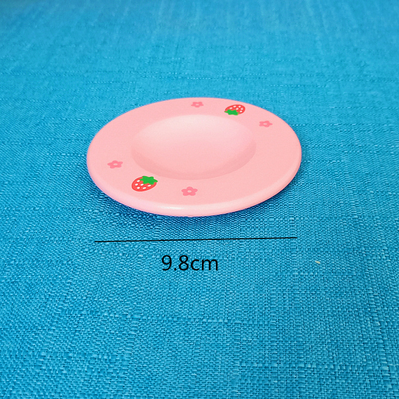 Baby Gift Simulation Kitchen Accessories Cup and Saucer Dishes and Spoons Spare Parts Children Play House Cooking Wooden Children Toys