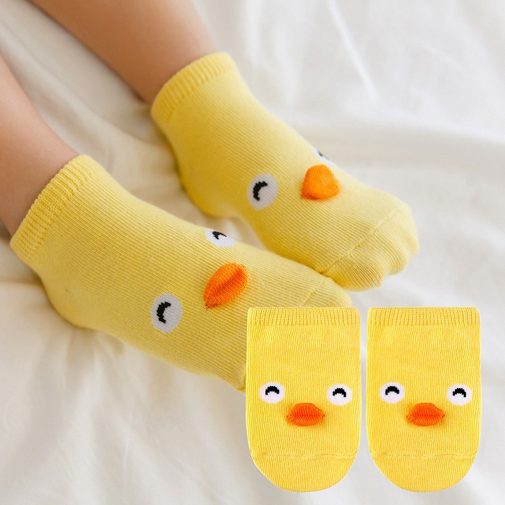 [Animal Party Three-Dimensional Boat Socks] Korean New Cartoon Children's Polyester Cotton Baby and Infant No-Skid Floor Socks