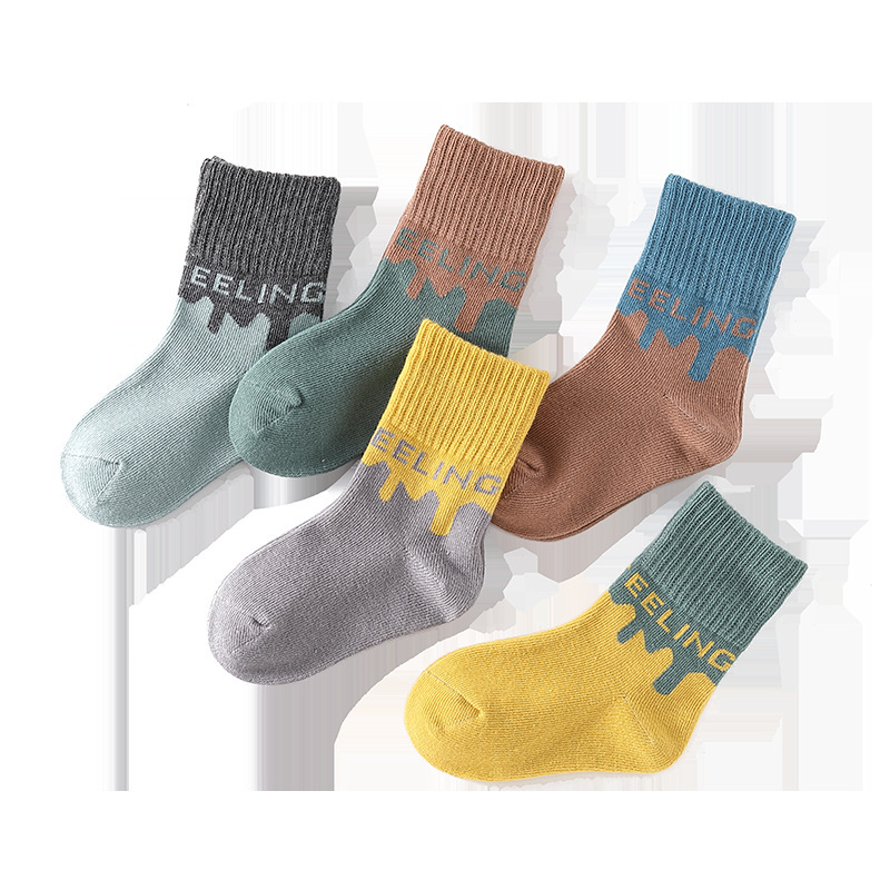 Autumn and Winter New Children&#039;s Socks Cartoon Boys and Girls Tube Socks Baby and Infant Socks Cute Student Socks Wholesale