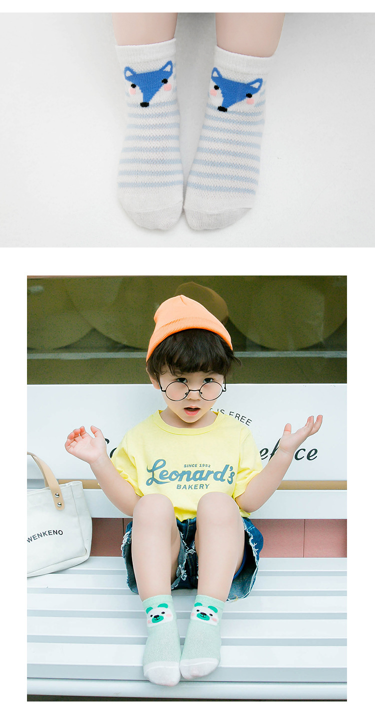 Socks Whole Zhuo Shang Cotton Children's Socks Spring and Summer Men and Women Infant Baby Cartoon Animal Mesh Socks Socks Whole Zhuo Shang Cotton Children's Socks Spring and Summer Men and Women Infant Baby Cartoon Animal Mesh Socks