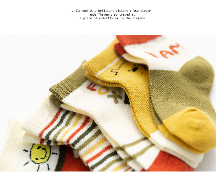 Socks Whole Zhuo Upper Cotton Children's Socks Spring and Summer Cartoon Animal Baby and Infant Socks Mesh Boat Socks
