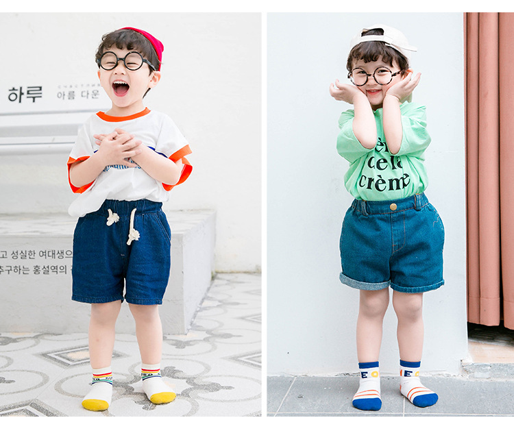 Socks Whole Zhuo Upper Cotton Children's Socks Spring and Summer Cartoon Animal Baby and Infant Socks Mesh Boat Socks