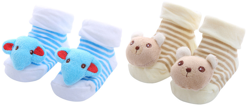 [40 Models Can Be Picked] Cartoon Non-Slip Floor Baby And Infant Socks Foreign Trade Doll Three-Dimensional Children 'S Socks