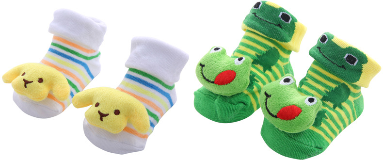 [40 Models Can Be Picked] Cartoon Non-Slip Floor Baby And Infant Socks Foreign Trade Doll Three-Dimensional Children 'S Socks