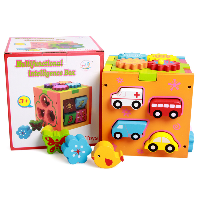 Wooden 3D 3D Puzzle Model Puzzle Infant Children Early Childhood Educational Toys Animal Transportation Wooden Puzzle Toy