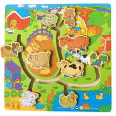 Wooden 3D 3D Puzzle Model Puzzle Infant Children Early Childhood Educational Toys Animal Transportation Wooden Puzzle Toy