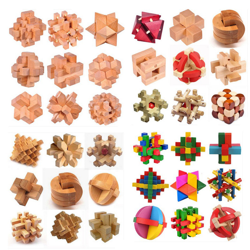 Wooden 3D 3D Puzzle Model Puzzle Infant Children Early Childhood Educational Toys Animal Transportation Wooden Puzzle Toy