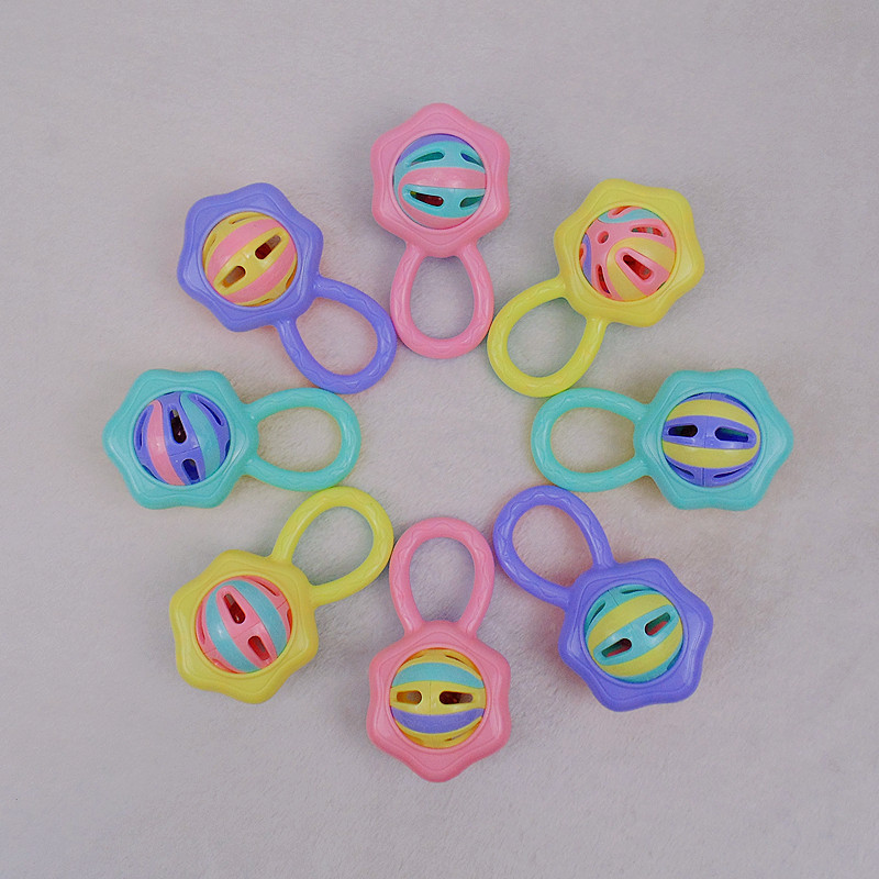 Baby Plastic Toys Little Rattle Push Rattle Baby Comfort Toy Early Education Institution Maternal and Infant Store Supply Wholesale