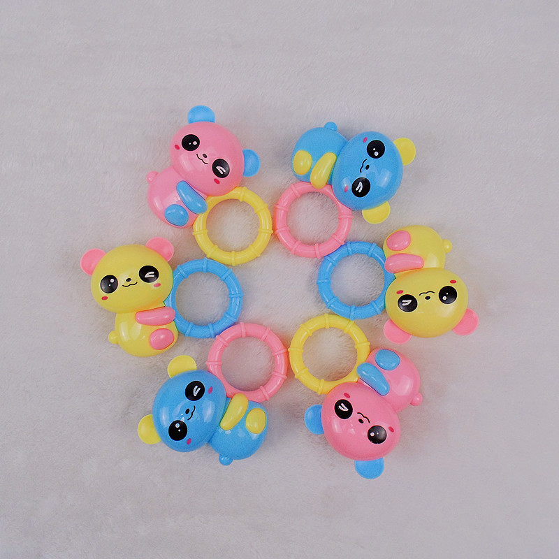 Baby Plastic Toys Little Rattle Push Rattle Baby Comfort Toy Early Education Institution Maternal and Infant Store Supply Wholesale