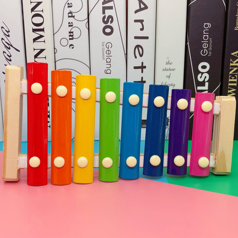 Baby Early Childhood Education Colorful Music Box Wooden Toy Piano Infant Little Xylophone Children Educational Wooden Toys