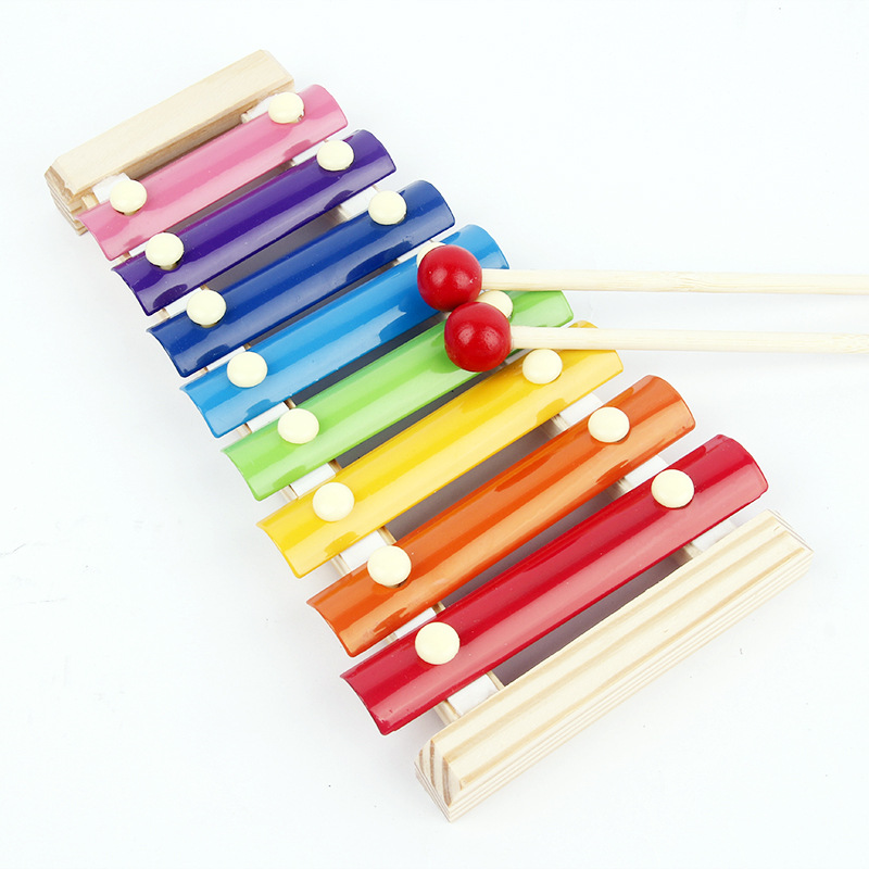 Baby Early Childhood Education Colorful Music Box Wooden Toy Piano Infant Little Xylophone Children Educational Wooden Toys