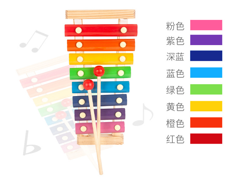 One Piece Dropshipping Early Education Infant Children's Toys Beaded Beads Sets of Column Building Blocks Percussion Piano Rainbow Tower Toy Worm Package