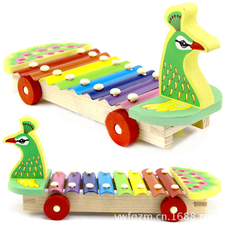 Wholesale Three-Dimensional Peacock Piano Children&#039;s Musical Instrument Infant Early Education Toys Percussion Musical Instrument Children Toy Piano