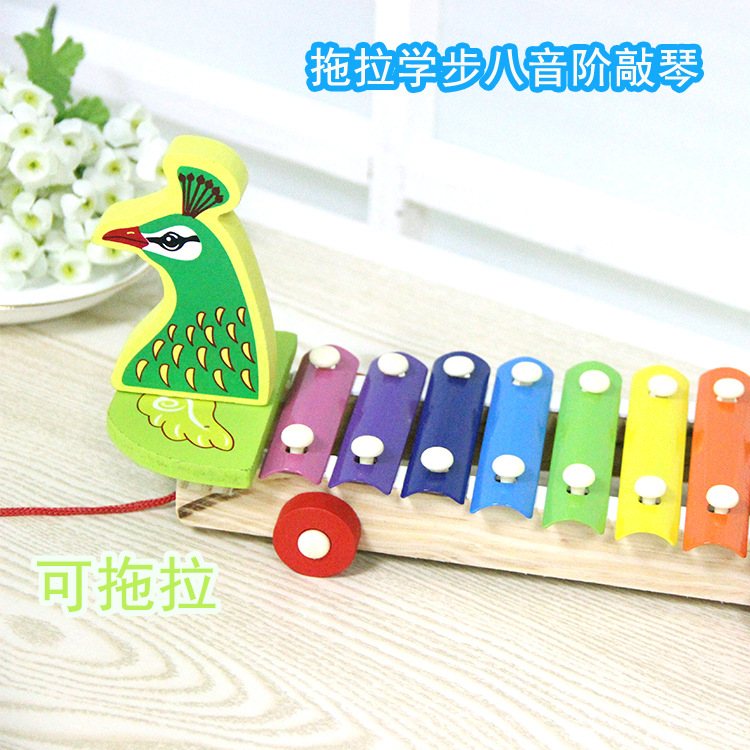 Wholesale Three-Dimensional Peacock Piano Children&#039;s Musical Instrument Infant Early Education Toys Percussion Musical Instrument Children Toy Piano