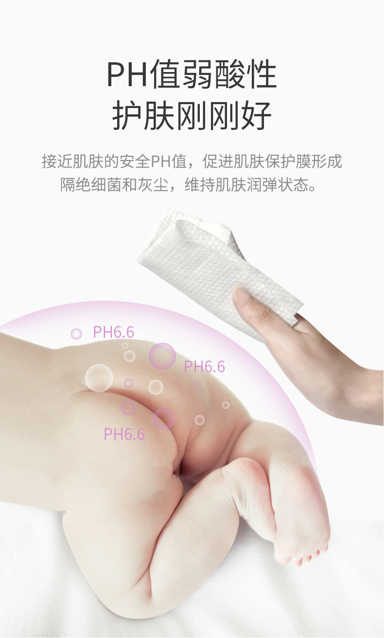 Factory Direct Sales Bic Wipes Baby Wet Tissue Paper Newborn Hand Mouth Bottom Baby Family Affordable Large Package Special Offer