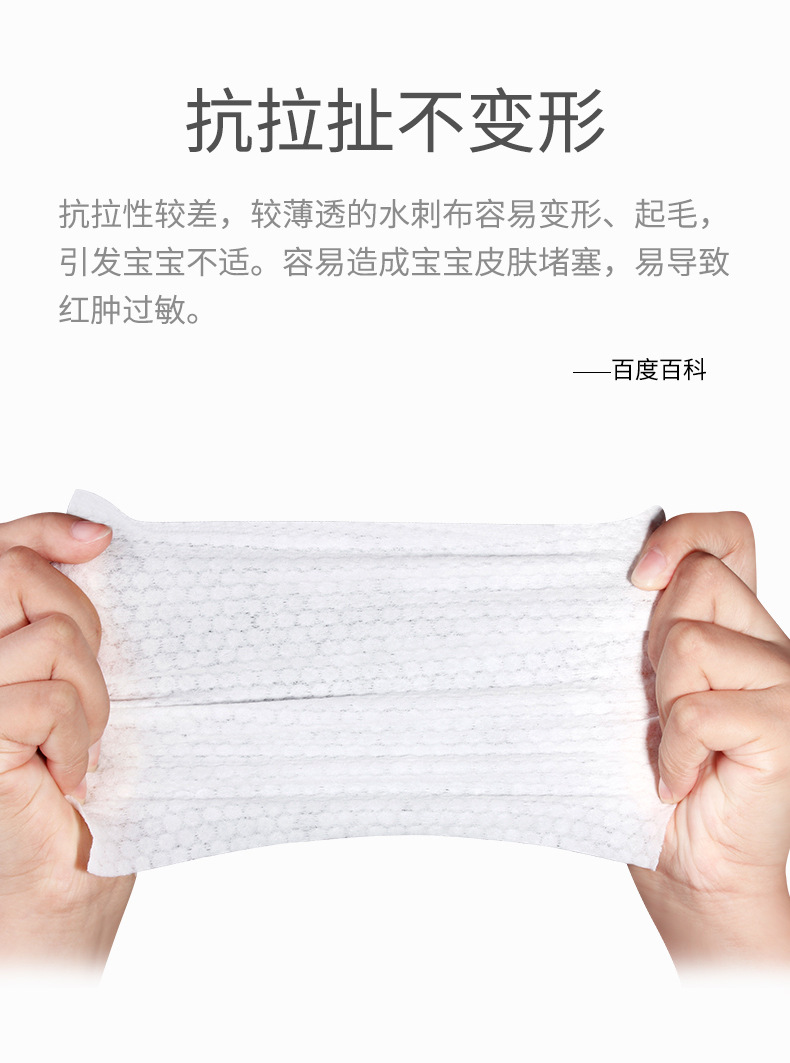 Factory Direct Sales Bic Wipes Baby Wet Tissue Paper Newborn Hand Mouth Bottom Baby Family Affordable Large Package Special Offer