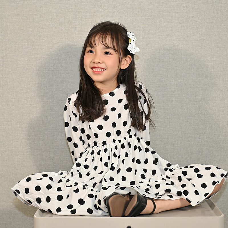 Girls Autumn Clothing Dress 2021 New Korean Style Children&#039;s Chiffon Long Sleeve Floral Princess Dress Baby Clothes Skirt