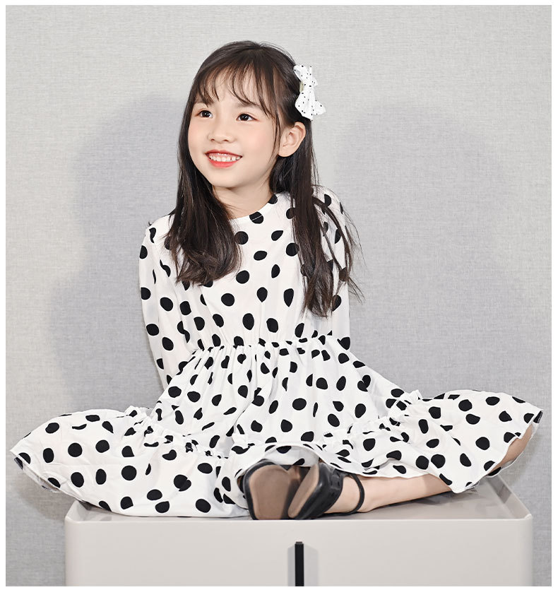 Girls Autumn Clothing Dress 2021 New Korean Style Children's Chiffon Long Sleeve Floral Princess Dress Baby Clothes Skirt