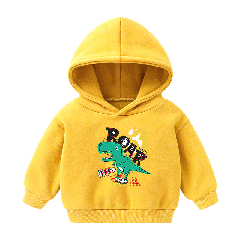 Foreign Trade Children's Wear Girls' Boys' Cute Long Sleeve Hoodies Children Fashionable Fleece-Lined Hooded Autumn Baby Clothes Foreign Trade Children's Wear Girls' Boys' Cute Long Sleeve Hoodies Children Fashionable Fleece-Lined Hooded Autumn Baby Clothes