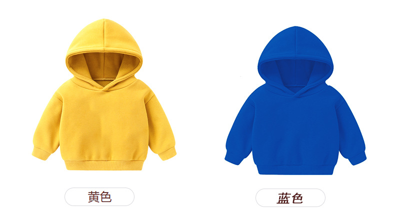 Foreign Trade Children's Wear Girls' Boys' Cute Long Sleeve Hoodies Children Fashionable Fleece-Lined Hooded Autumn Baby Clothes Foreign Trade Children's Wear Girls' Boys' Cute Long Sleeve Hoodies Children Fashionable Fleece-Lined Hooded Autumn Baby Clothes